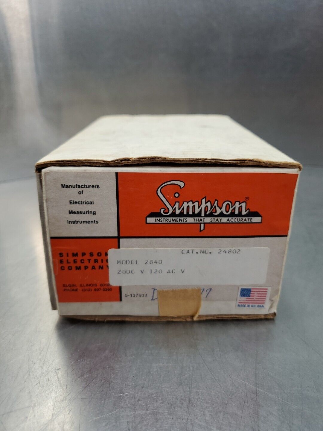 SIMPSON Model 2840 Digital Panel Meter, 20VDC 120VAC.                         2D