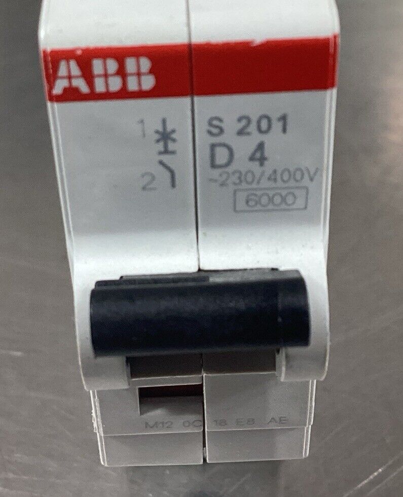 ABB S201-D4 4A Circuit Breaker  2CDS251001R0041       4A-5