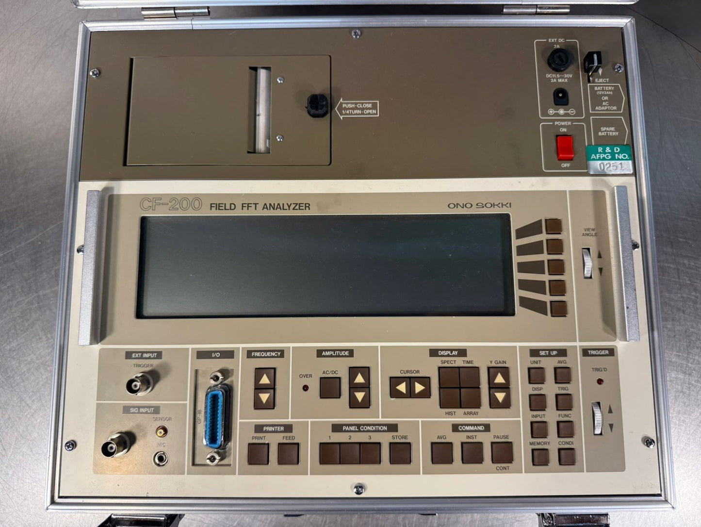 Ono Sokki CF-200 Field Fft Analyzer              (10.5.4)