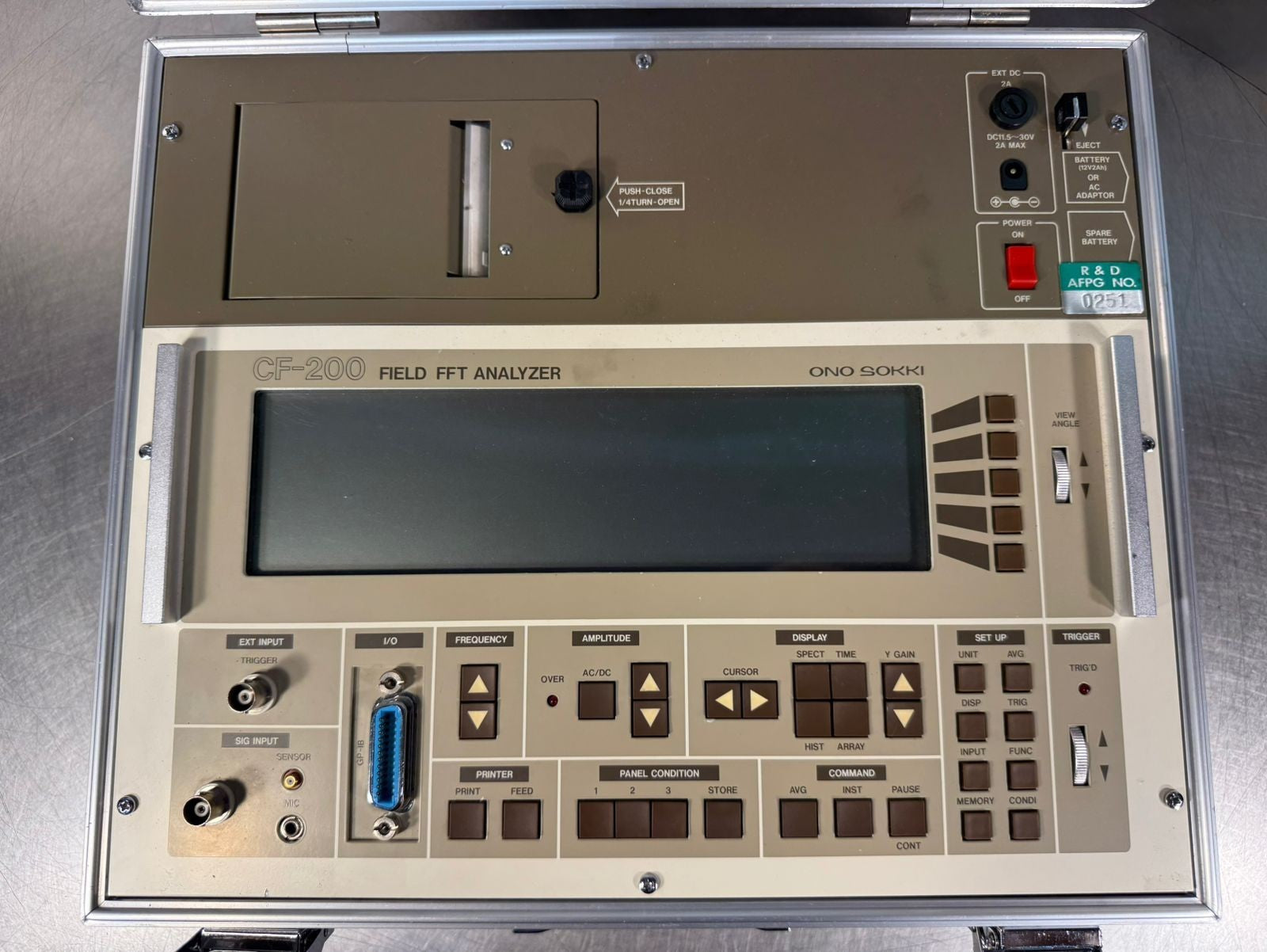 Ono Sokki CF-200 Field Fft Analyzer              (10.5.4)