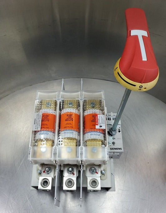 SIEMENS CFS365JN 600VAC/250VDC 350 AMP Fusible Switch w/AJT350 Fuses.         1D