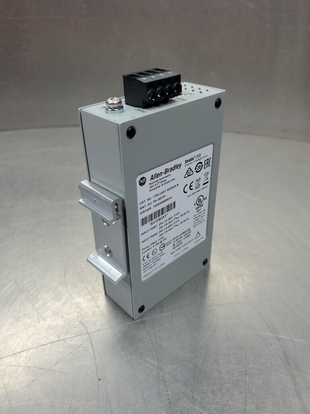 Allen-Bradley 1783-US5T Ser B Stratix 2000 Ethernet Switch.                3D-29