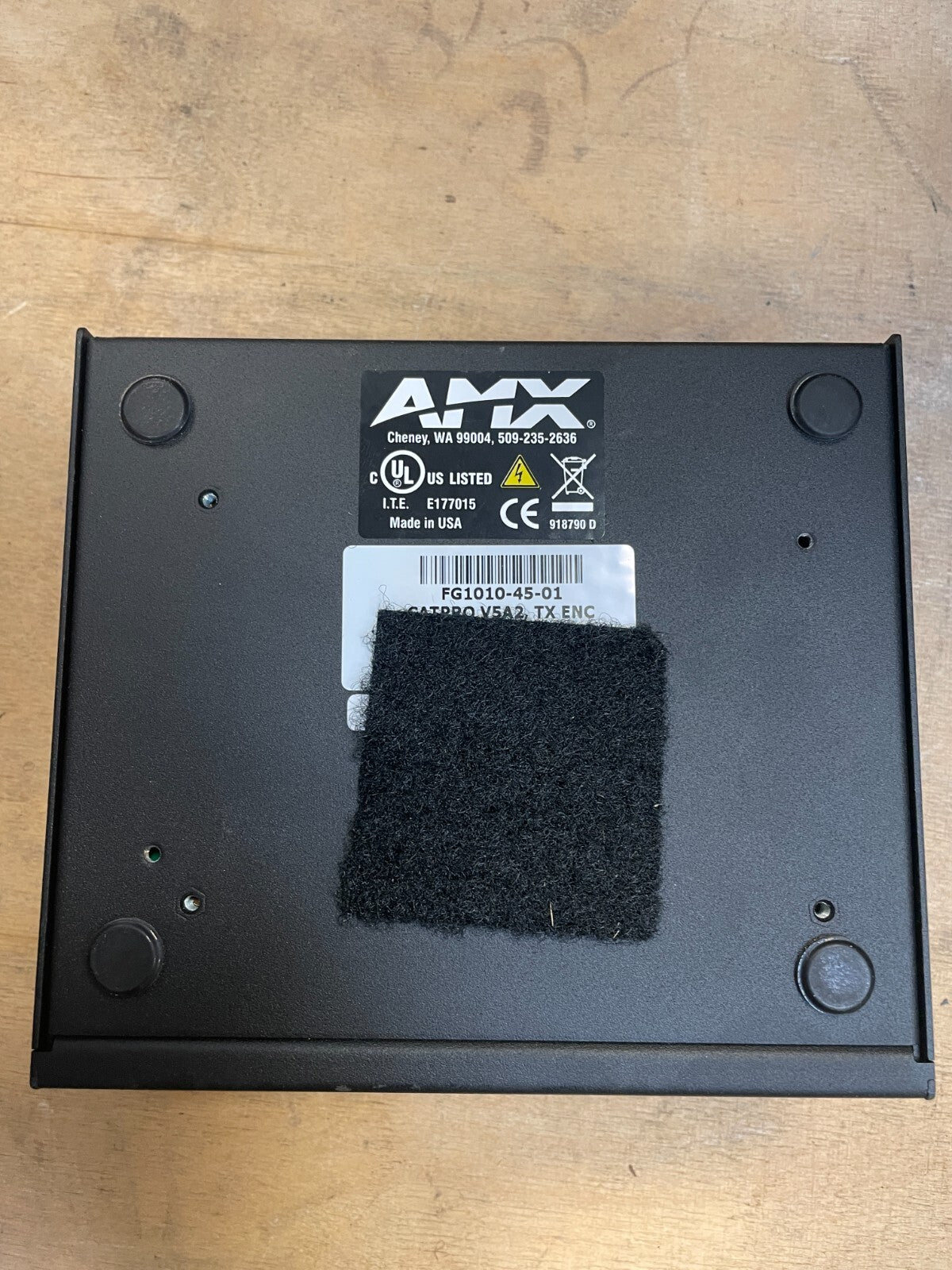 AMX FG1010-45-01 Black Autopatch 12-24V CATPRO V5A2 TX ENC Mount/ModuleBIN3.4.4.