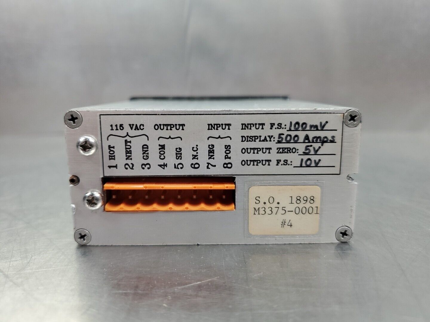 BONITRON Model 3375 DC Amp Display Meter.                                     2D