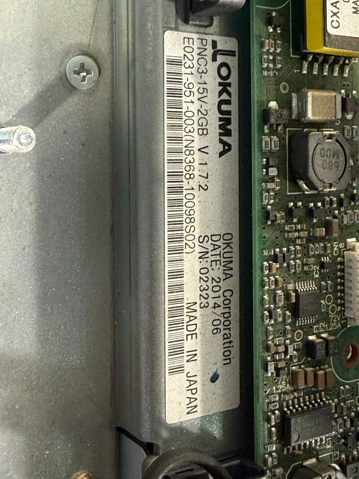 Okuma OSP-P3000M PNC3-15V-2GB V1.7.2                               (6.6.5)
