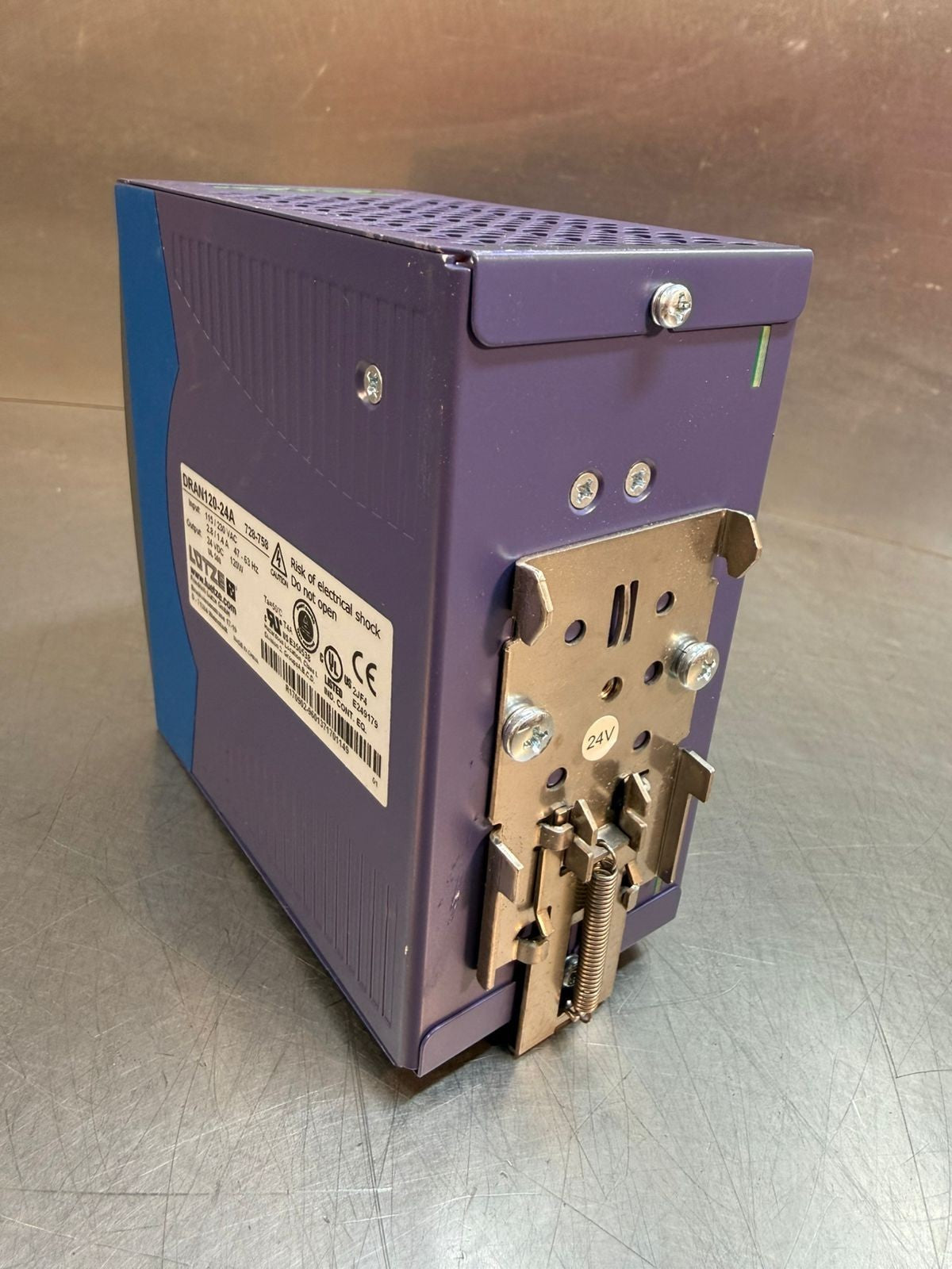 Lutze DRAN120-24A Power Supply 24VDC          (7.2.1)