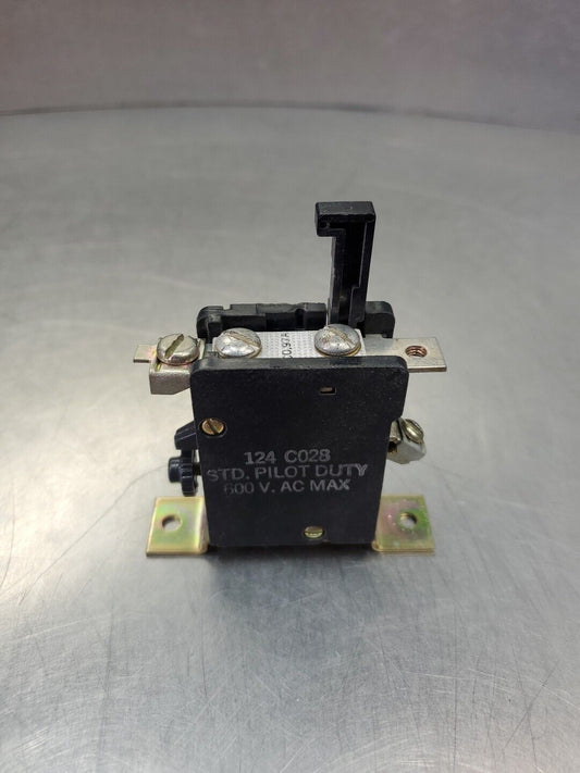 GENERAL ELECTRIC CR124C028 RELAY, 600VAC STD Pilot Duty.                   4C-38