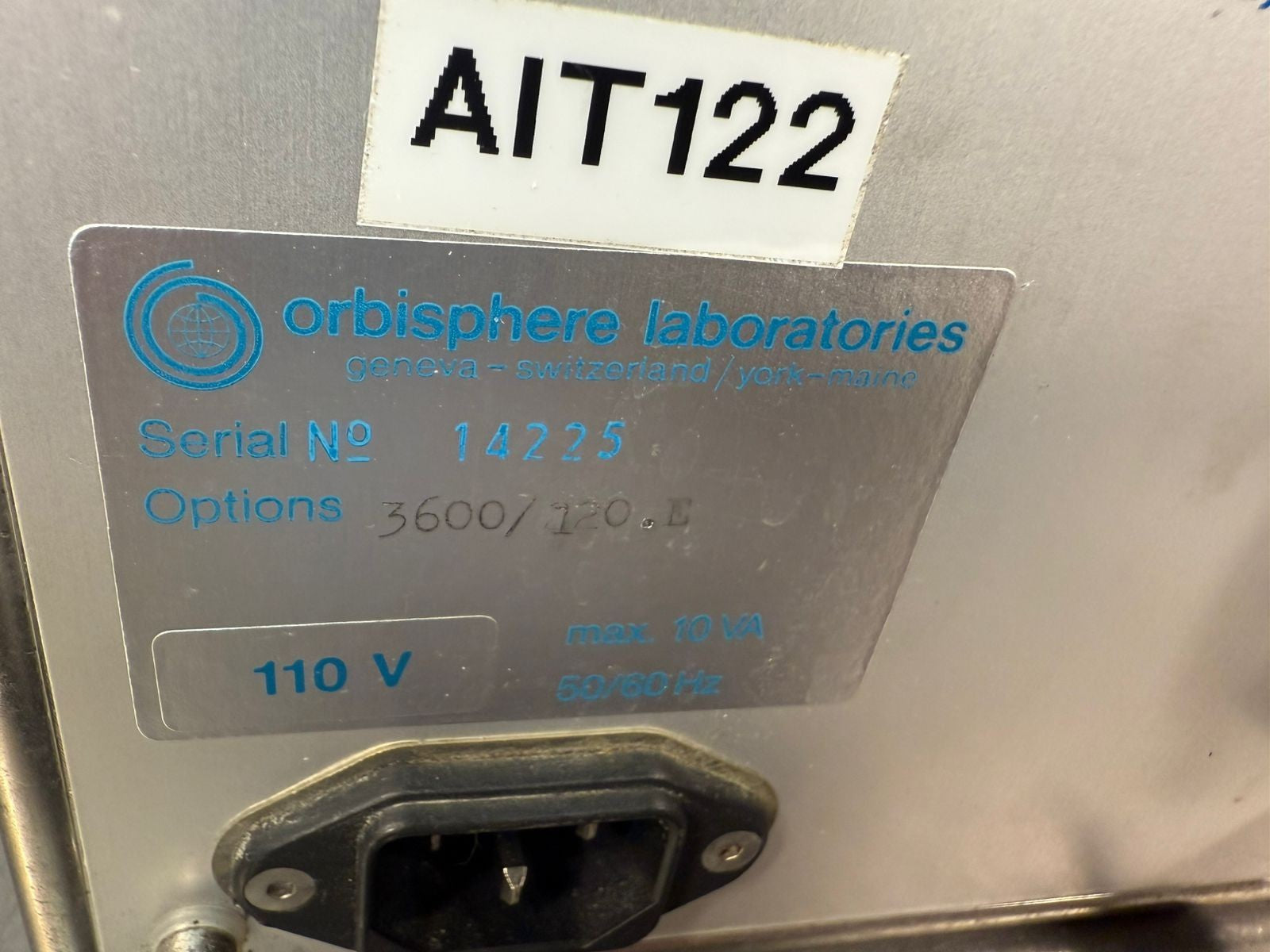 Orbisphere Laboratories Model 3600 Analyzer  50/60Hz  (2.4.4)