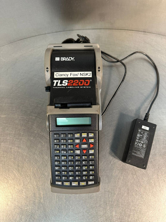 Brady TLS2200 Thermal Labelling System Printer Clancy Fox /NSK2 (5.5.3)