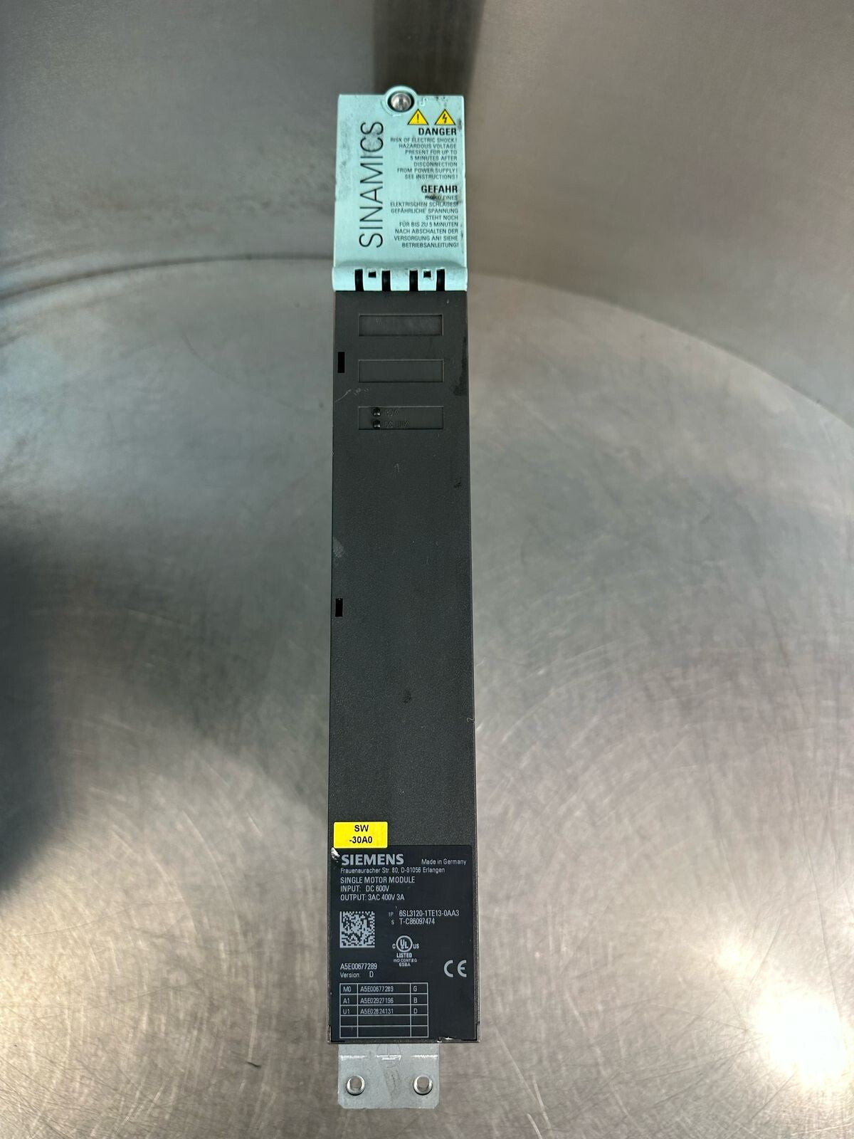 Siemens Sinamics 6SL3120-1TE13-0AA3 (8.4.1)