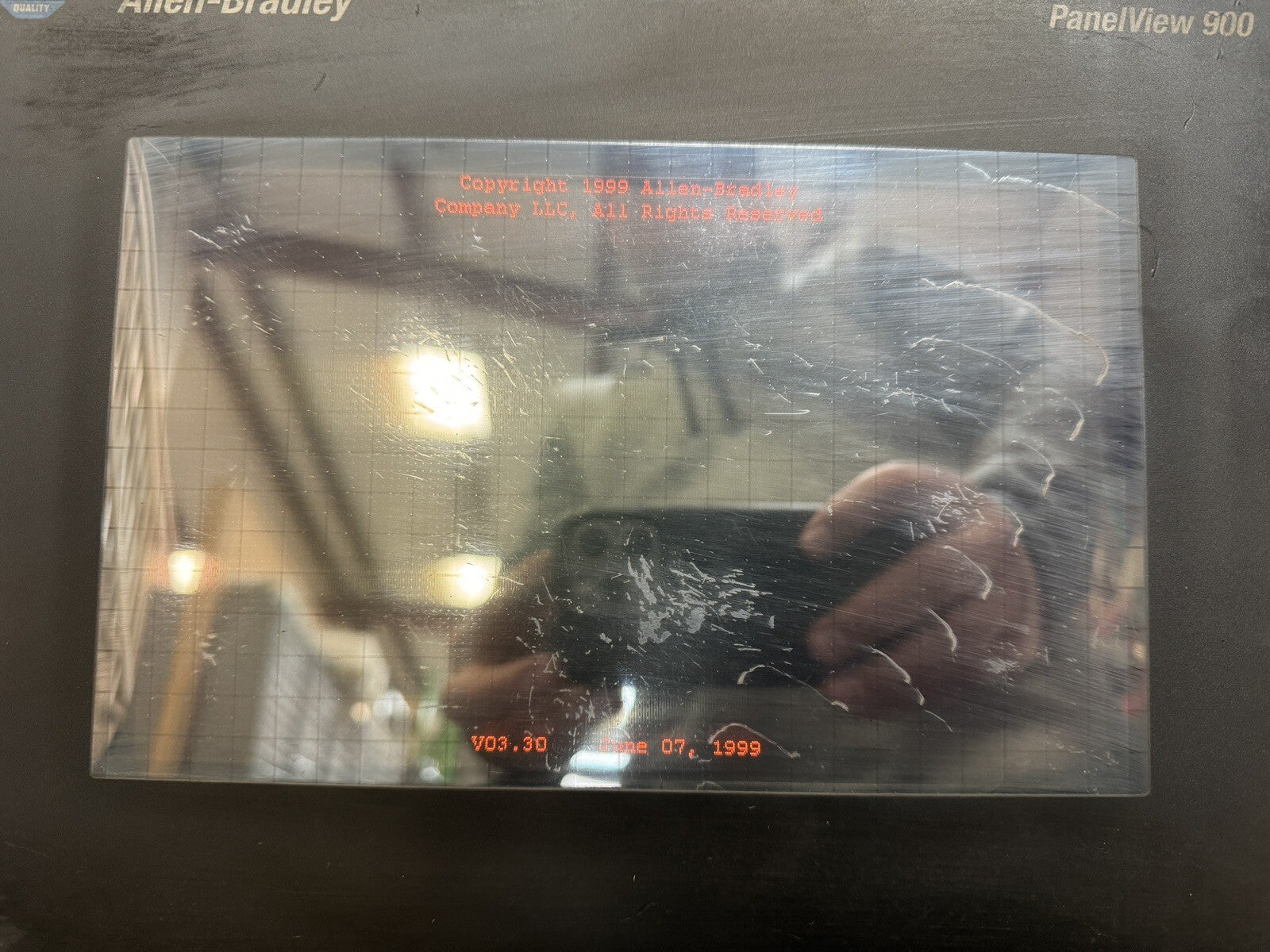 Allen-Bradley Panelview 900 MISSING BACK (bin2.4.1)