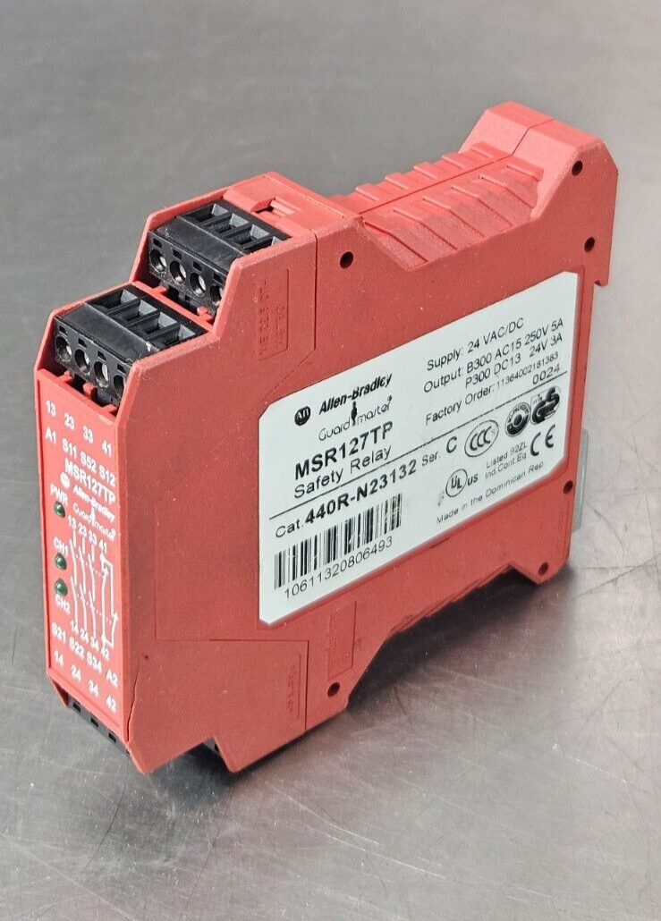 Allen Bradley 440R-N23132  / MSR127TP Ser C  Safety Relay               (BIN733)