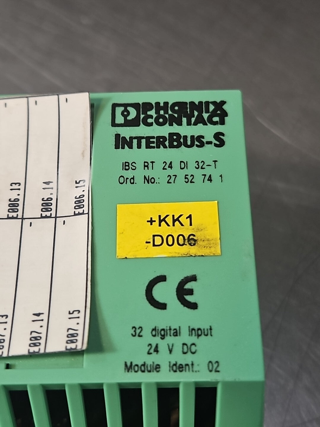 Phoenix Contact IBSRT24DI32-T Interbus-s Digital Input Module           (BIN364)