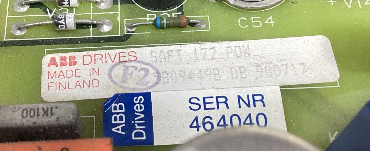 ABB  SAFT 172 POW  Power Supply Module  5809449B DB  900717       3A