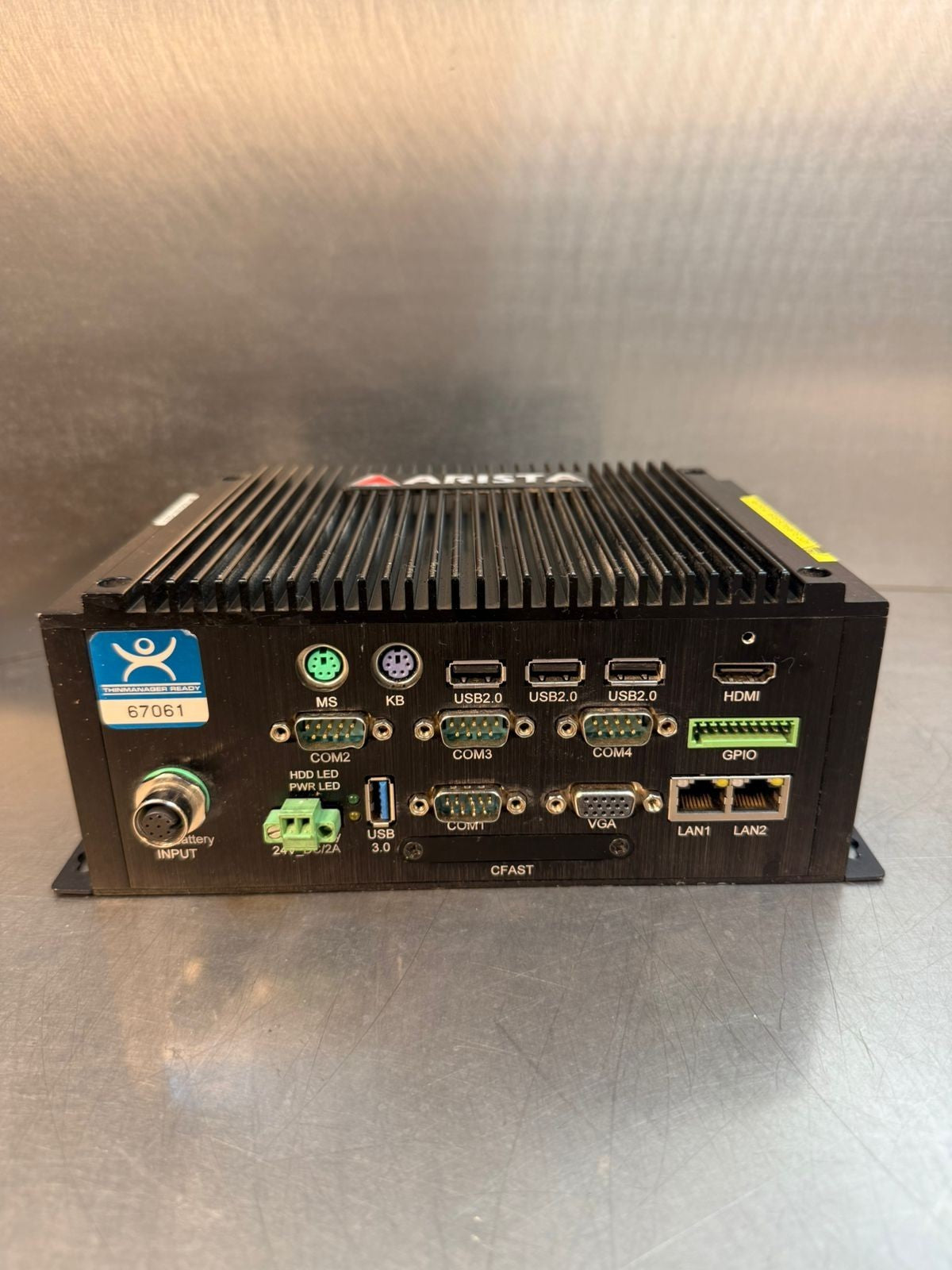 Arista Microbox Fanless Industrial Computer 24VDC                  (9.6.1)