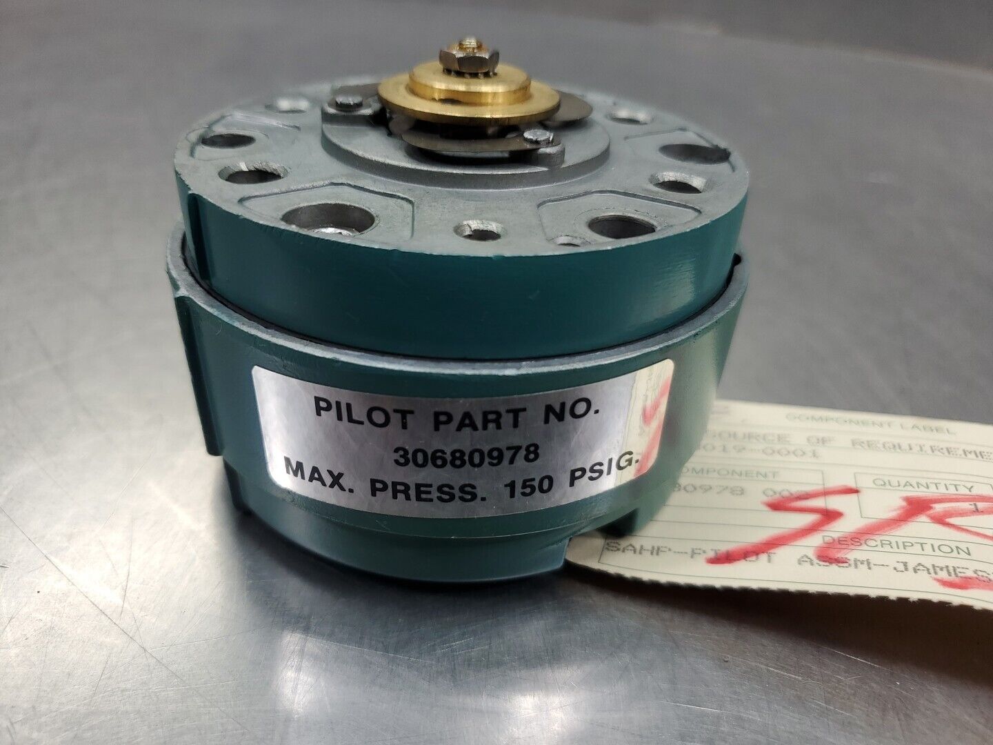 Jamesbury 30680978 Pilot Valve, Max Press 150 PSIG.                        5E-27