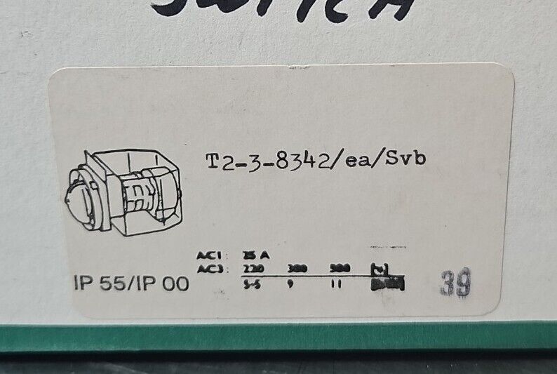 Klockner Moeller T2-3-8342/ea/Svb Main switch        Loc4C29