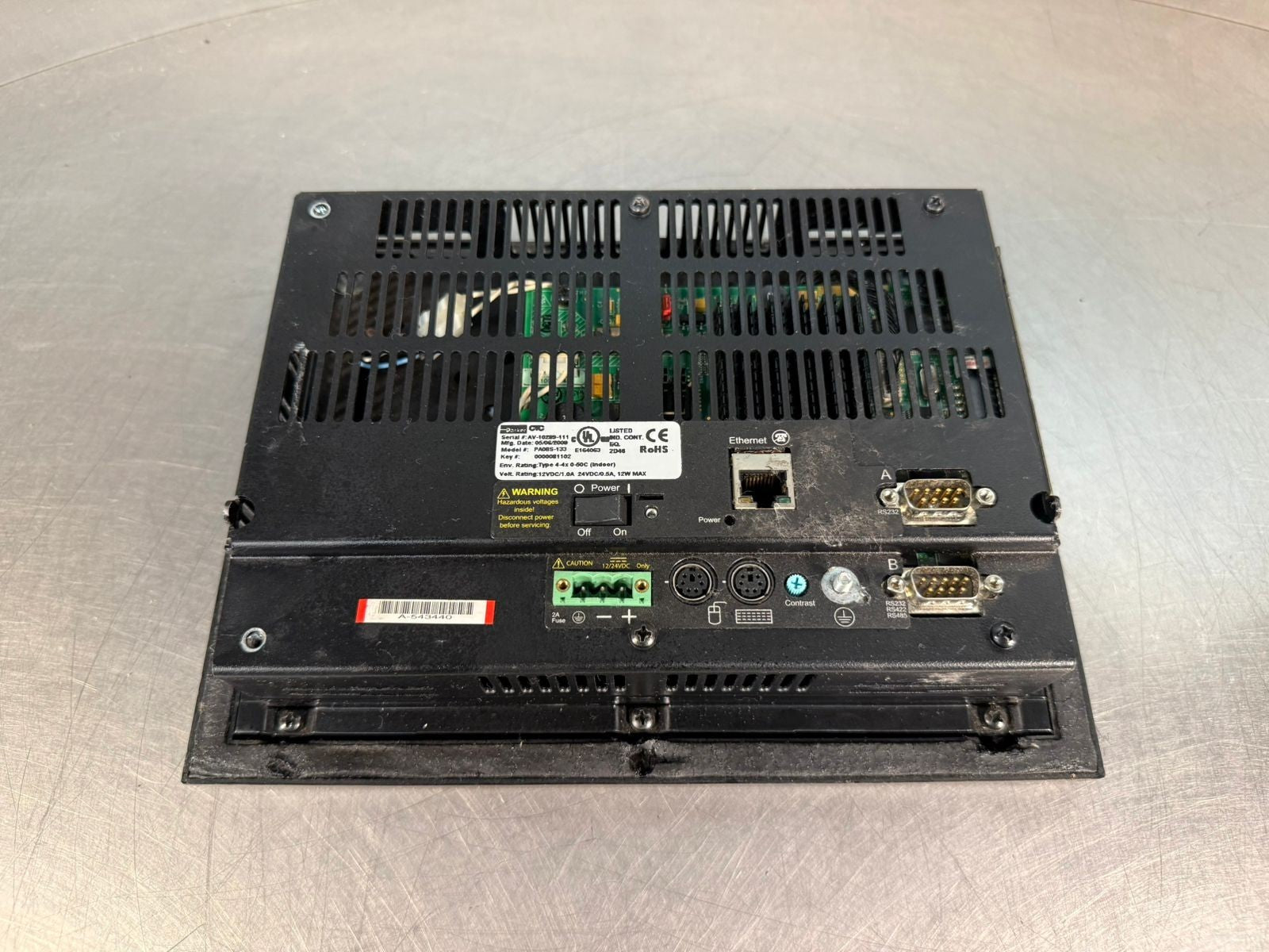 Ctc Parker PA08S-133 Automation 12Vdc/1.0A 24Vdc/0.5A 12W Max      (5.6.3)