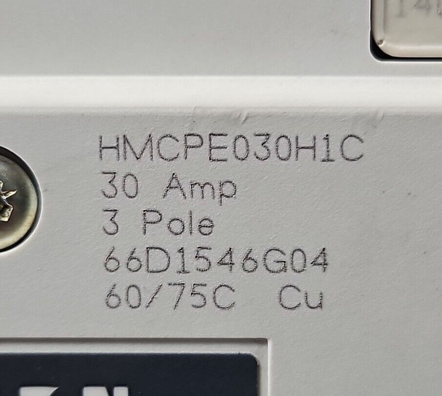 Eaton HMCPE030H1C Circuit Breaker 30A 3 pole                            (BIN254)