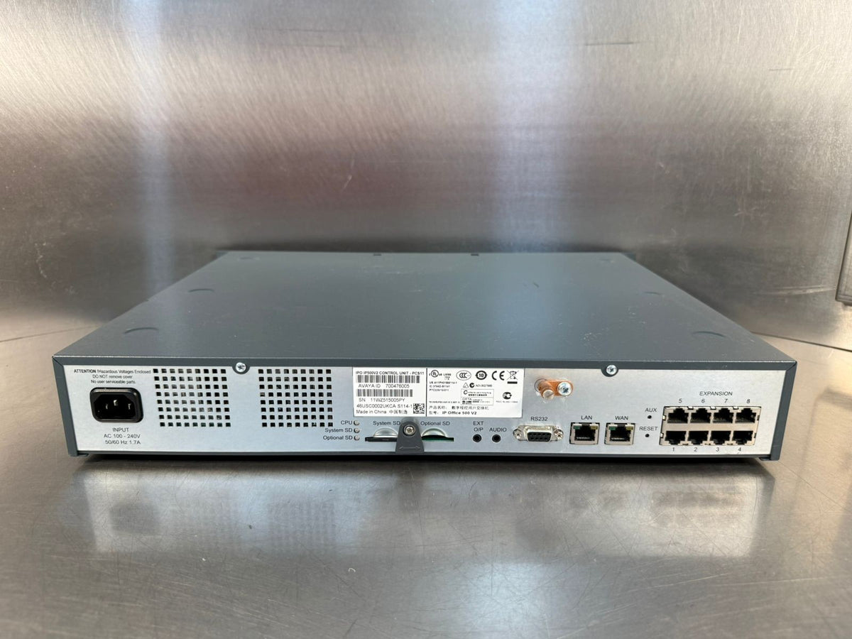 Avaya IP Office 500 V2 Phone Control unit – 700476005 - IP500V2  (3.6.3)