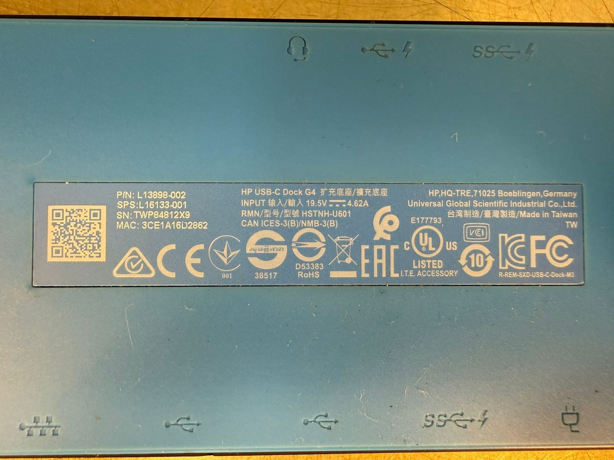 Hp L13898-002 USB-C  Dock G4  Station                              (3.1.1)