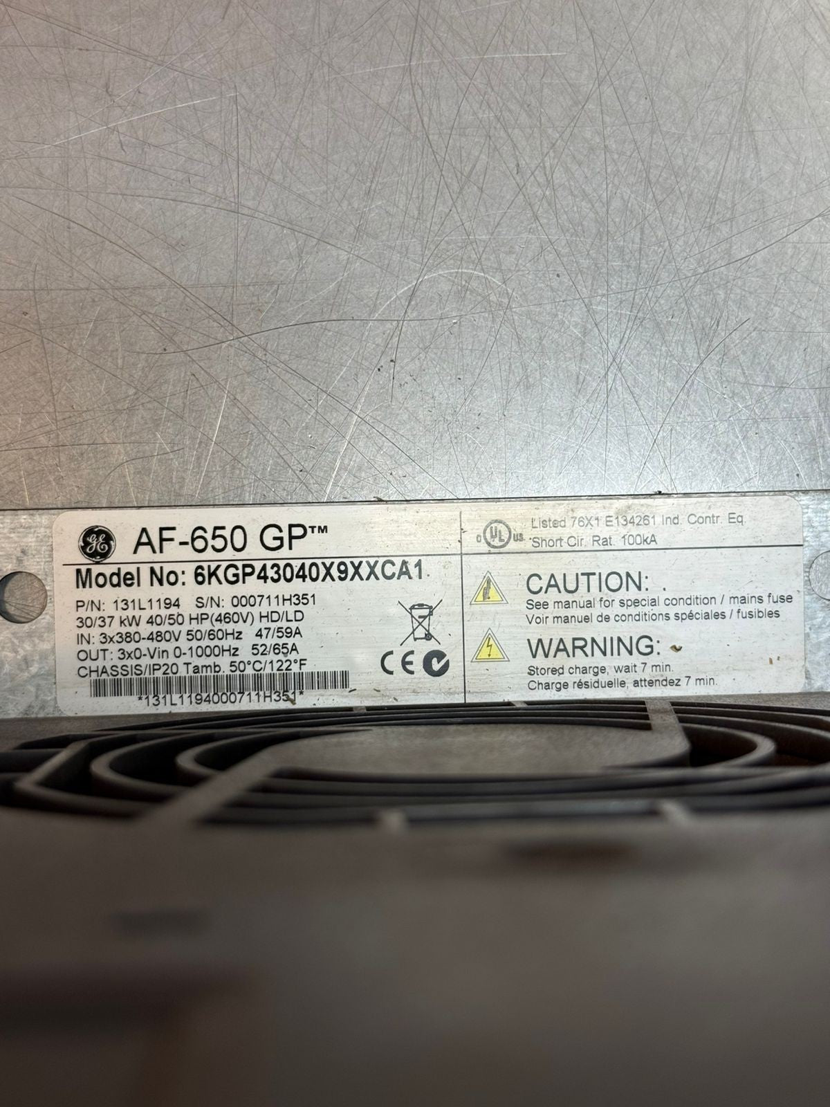 Ge AF-650 GP 6KGP43040X9XXCA1  131L1194                           (12.3.4)