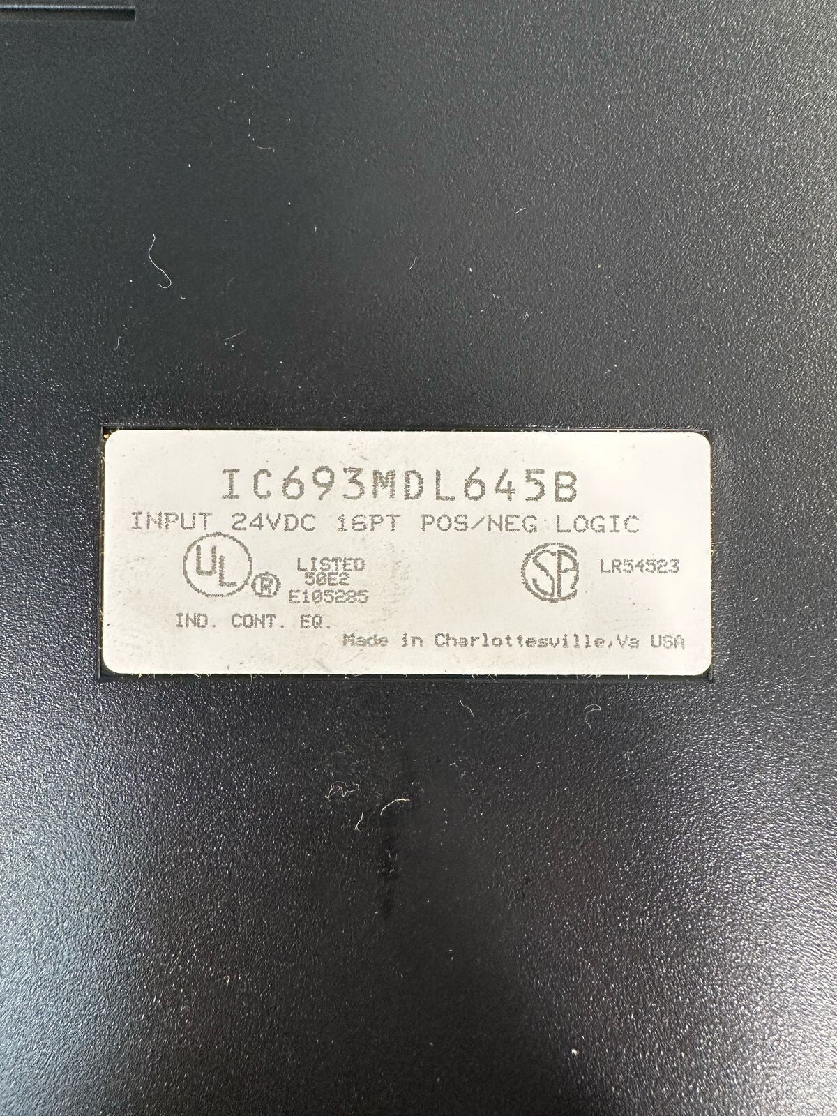 Ge IC693MDL645B 24VDC 16PT POS/NEG LOGIC                    (5.4.1)