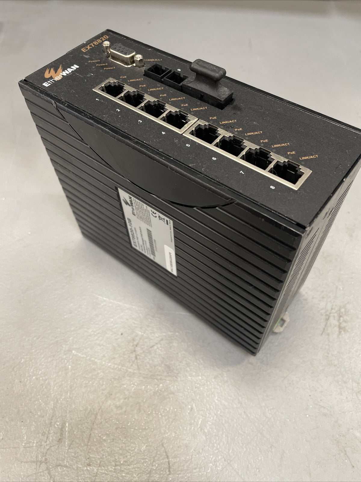 EtherWAN EX78820-10B 8-Port Hardened Managed PoE Switch @2B(BIN4.4.3)