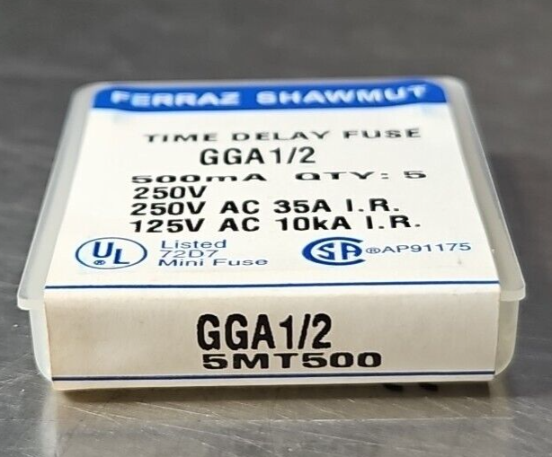 Ferraz Shawmut GGA1/2 Time Delay Fuse 250V  (LOT OF 64)                  loc4D26