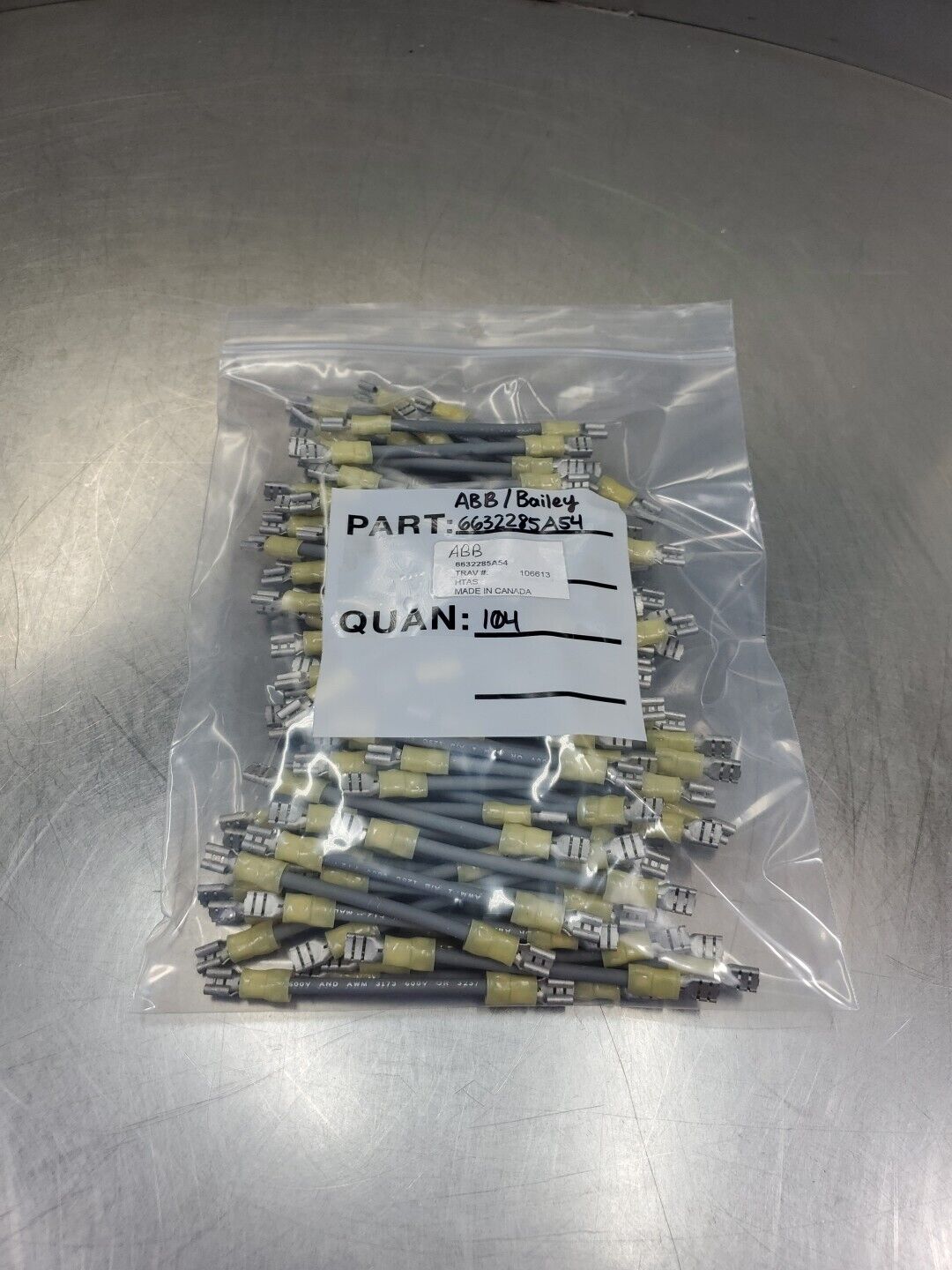 ABB/Bailey Part#6632285A54 Power Connectors - Lot of 104.                   5E-9