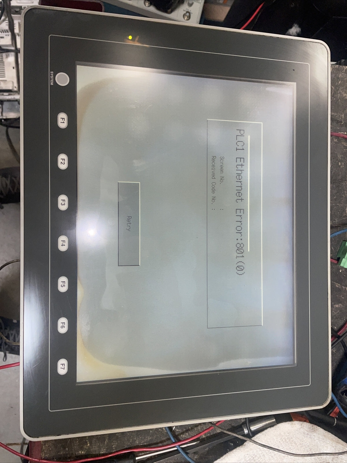 SHARP ZM-682SA LCD CONTROL TERMINAL 12.1" Color 24VDC 1.6A.
