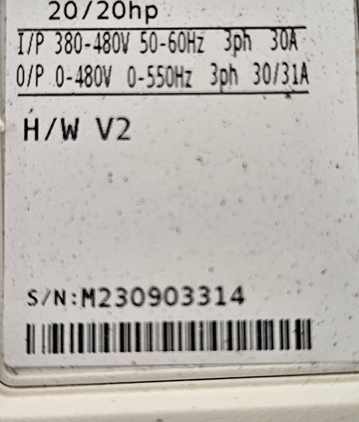 Control Techniques M701-05400300A  20/20 HP  380-480V.                  (BIN755)