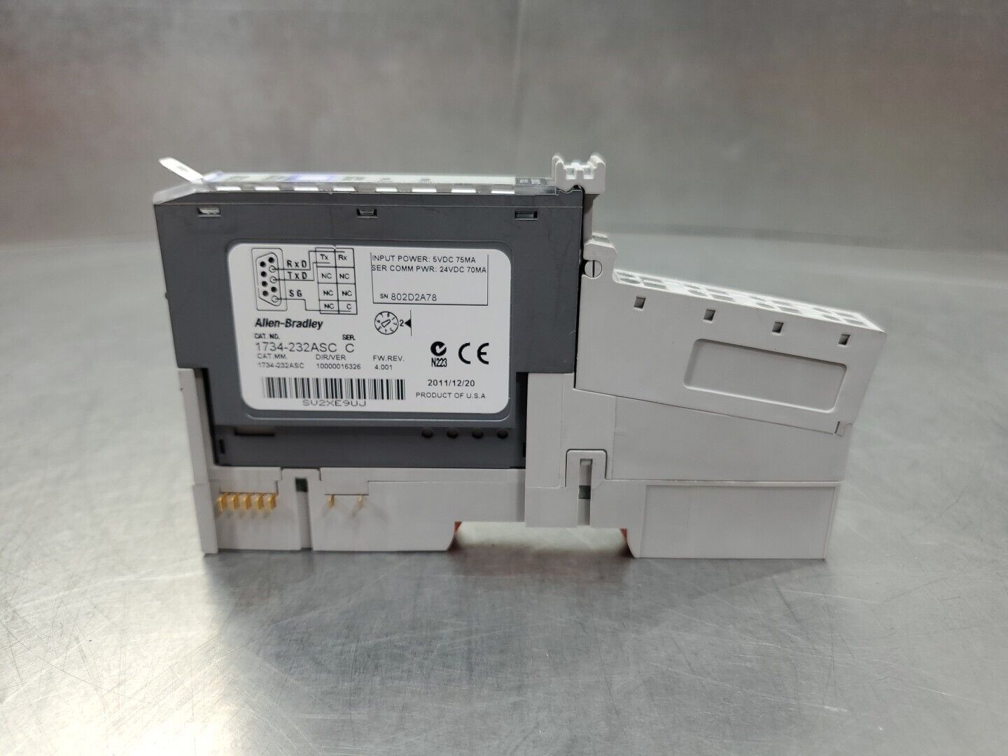 Allen-Bradley 1734-232ASC Series C Point IO Module, 1734-RTB/MB.           3E-35