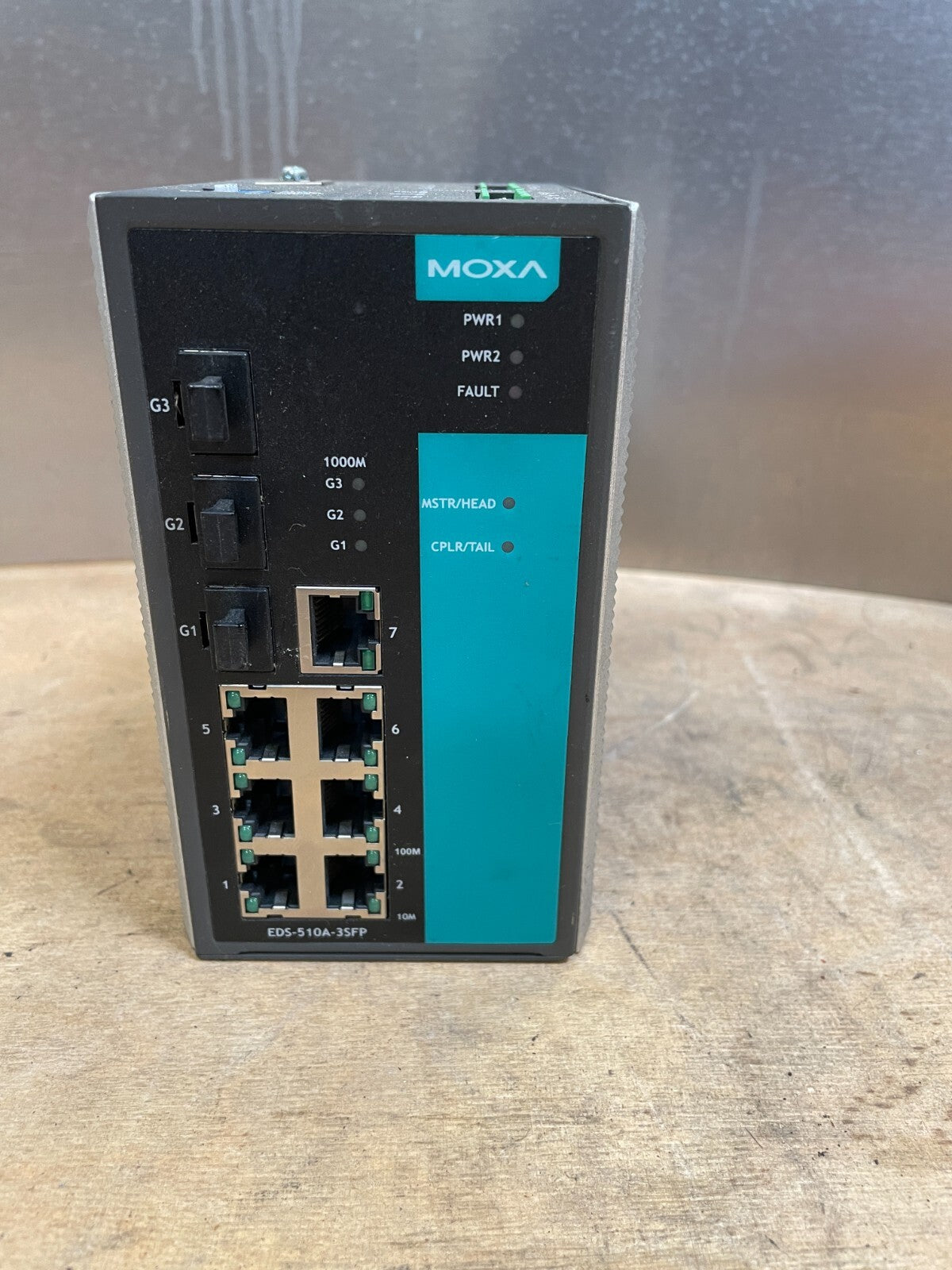 Moxa EDS-510A-3SFP 3 Gigabit Ports 7 Elec.Ports Ethernet Ind. Switch(BIN2.3.3)