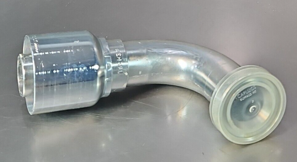 Parker 11971-24-24  90° Elbow Crimp Style Hydraulic Hose Fitting           loc4F