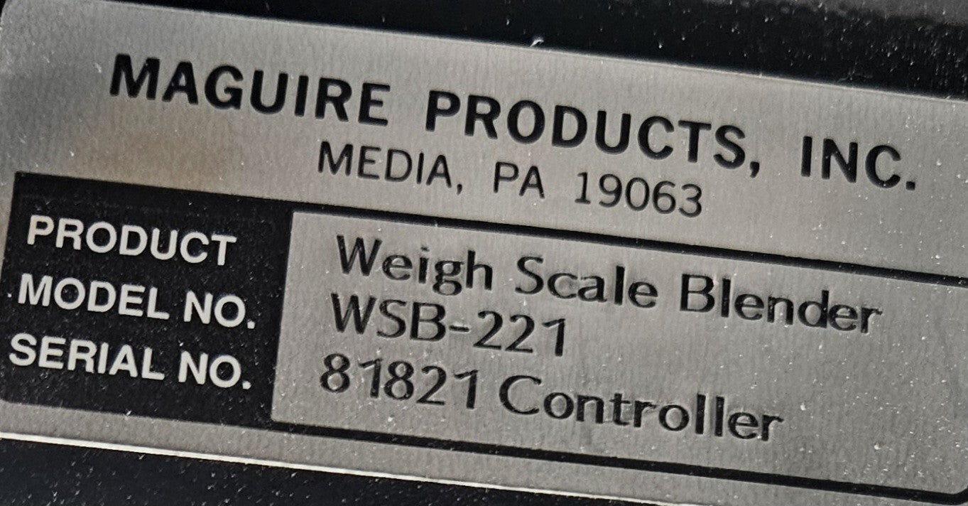 Maguire WSB-221 Weigh Scale Blender                                     (BIN531)