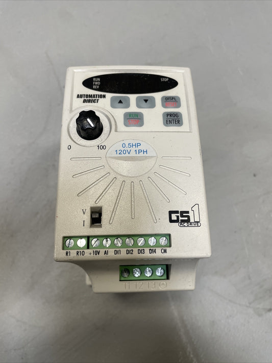 Automation Direct AC Drive GS1-10P5, 120V, 0.5 HP @2B (BIN 4.4.4)