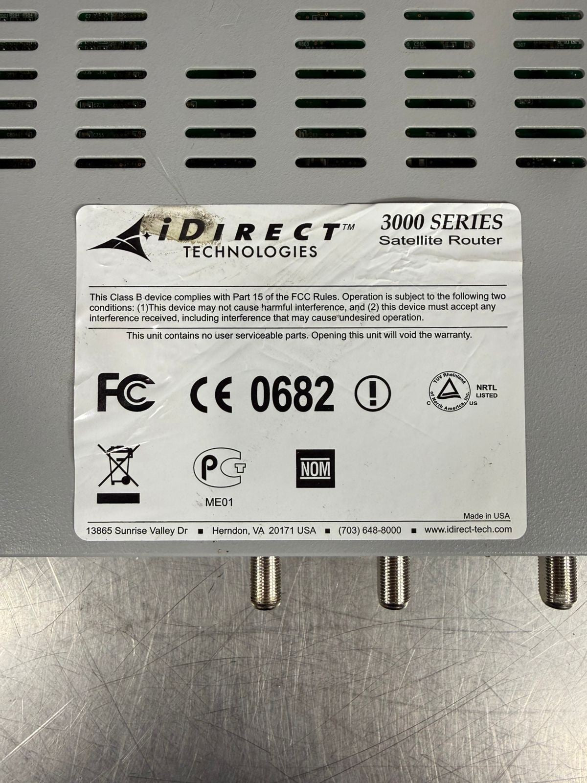 I Direct Technologies 3000 Series Satellite Router Model 3125     (11.5.5)