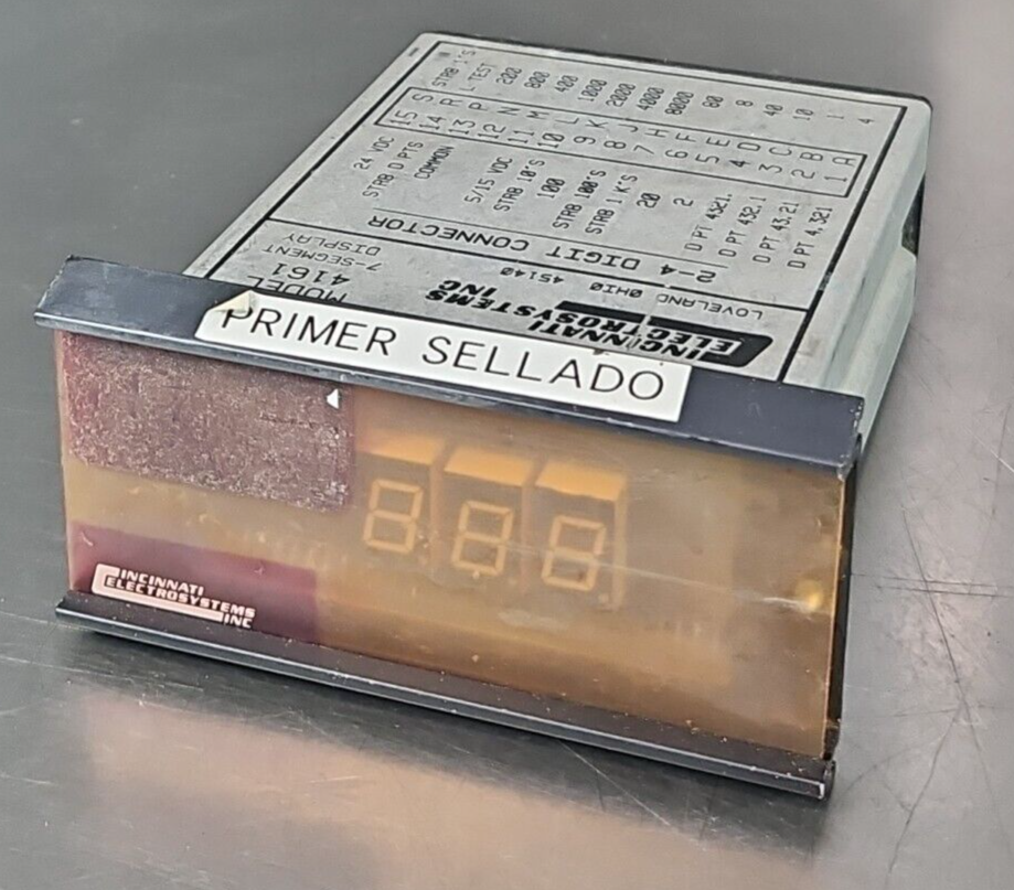 Cincinnati Electrosystems 4161 Displays Model Number                    (BIN345)