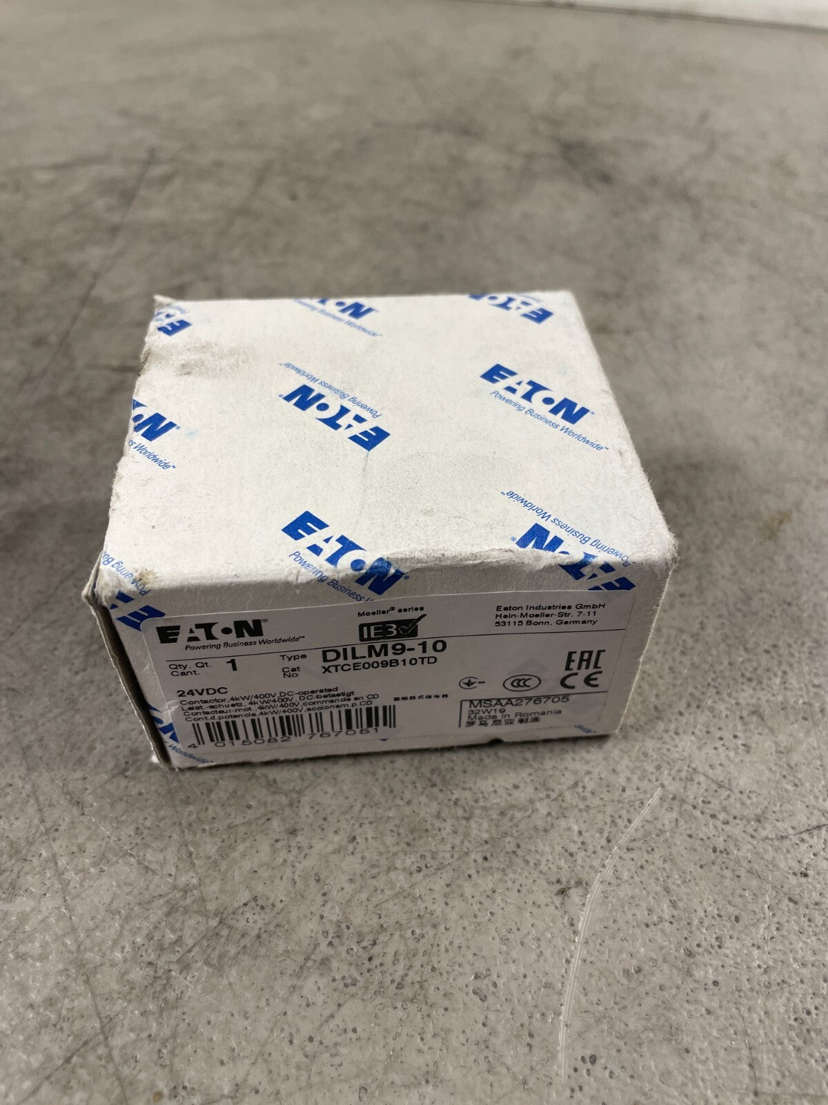 EATON DIL M9-10 XTCE009B10 TD 240v 4-Pole 5 hp Coil AC Contactor Relay @3.3.5