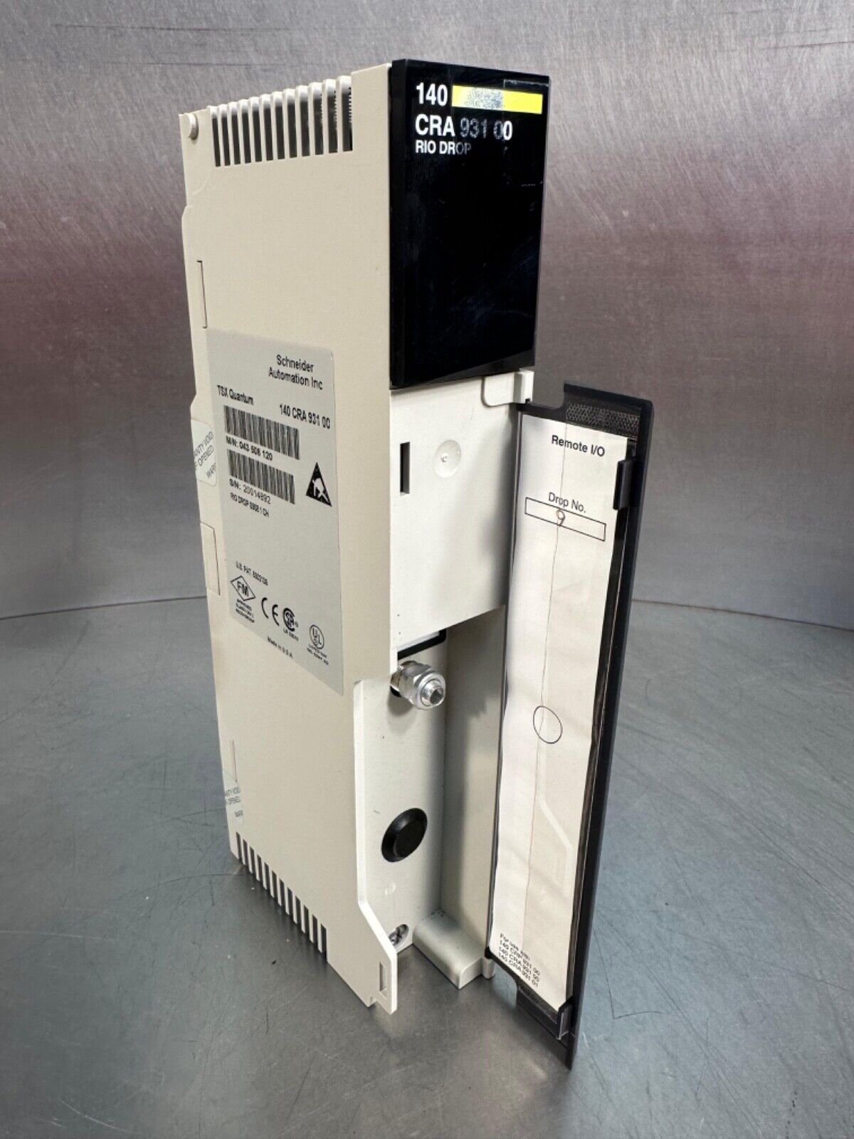 SCHNEIDER TSX QUANTUM 140CRA93100 RIO DROP MODULE (3B-29)