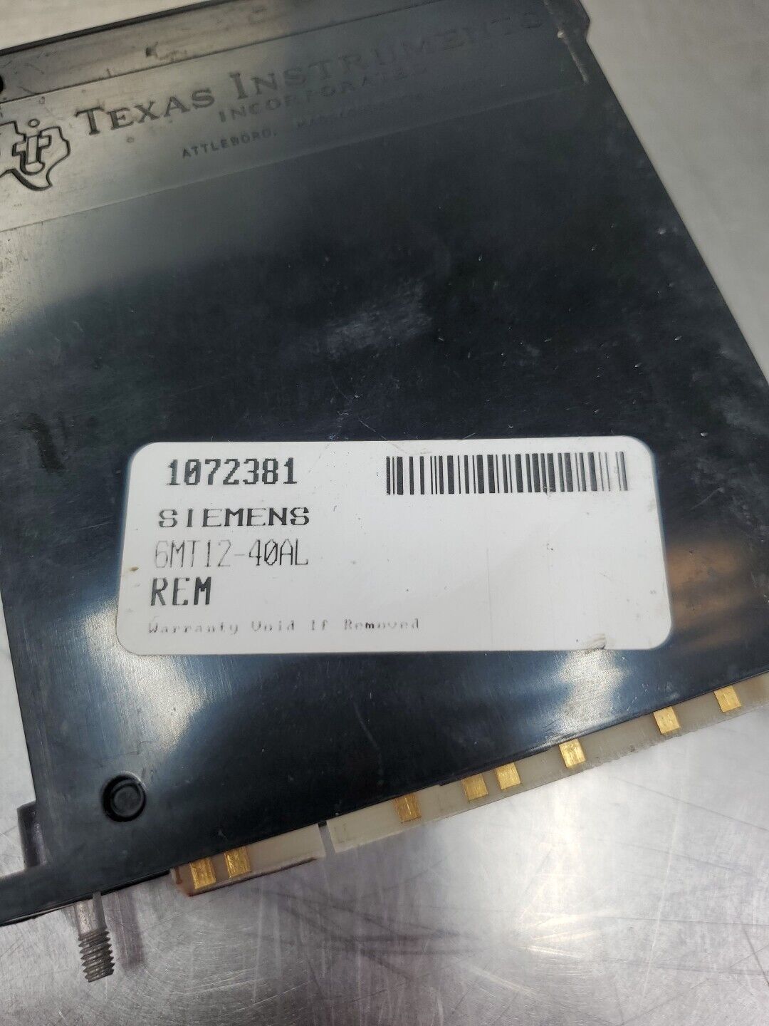 Siemens/Texas Instruments 6MT12-40AL Output Module.                        3D-42