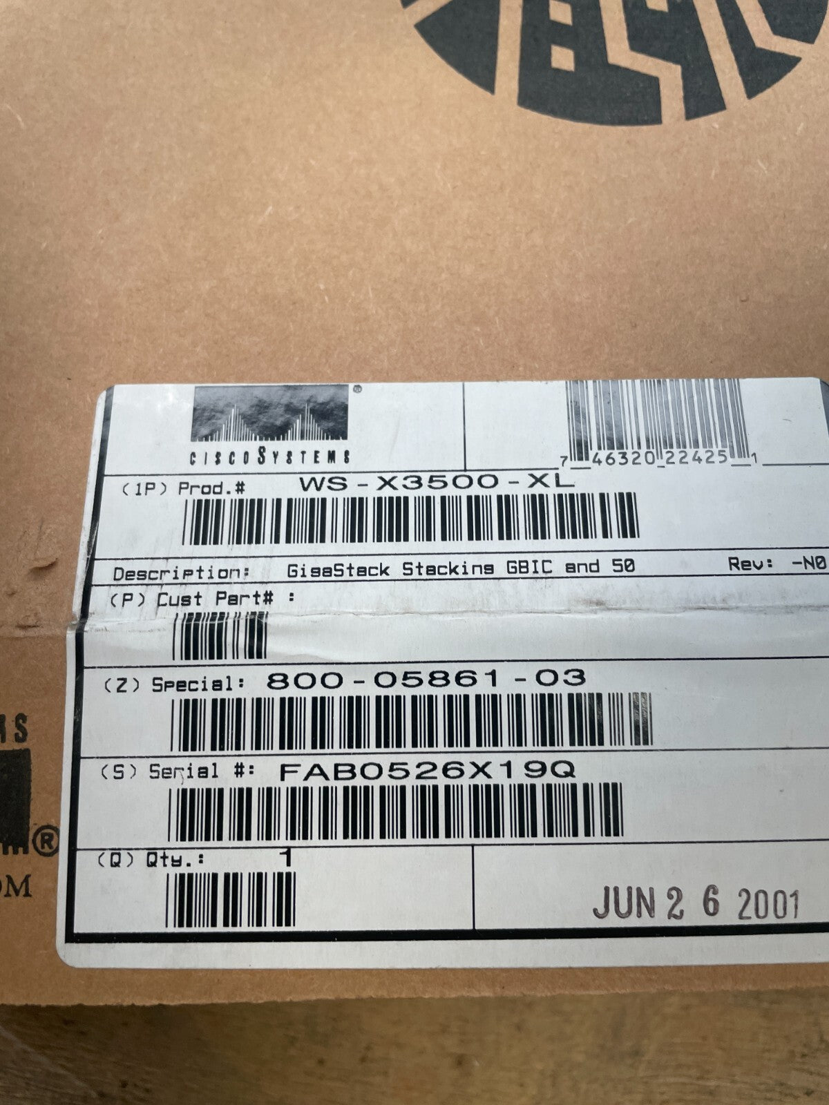 Cisco Systems WS-X3500-XL GBIC Stacking Interface Converter Catalyst 3500 Module