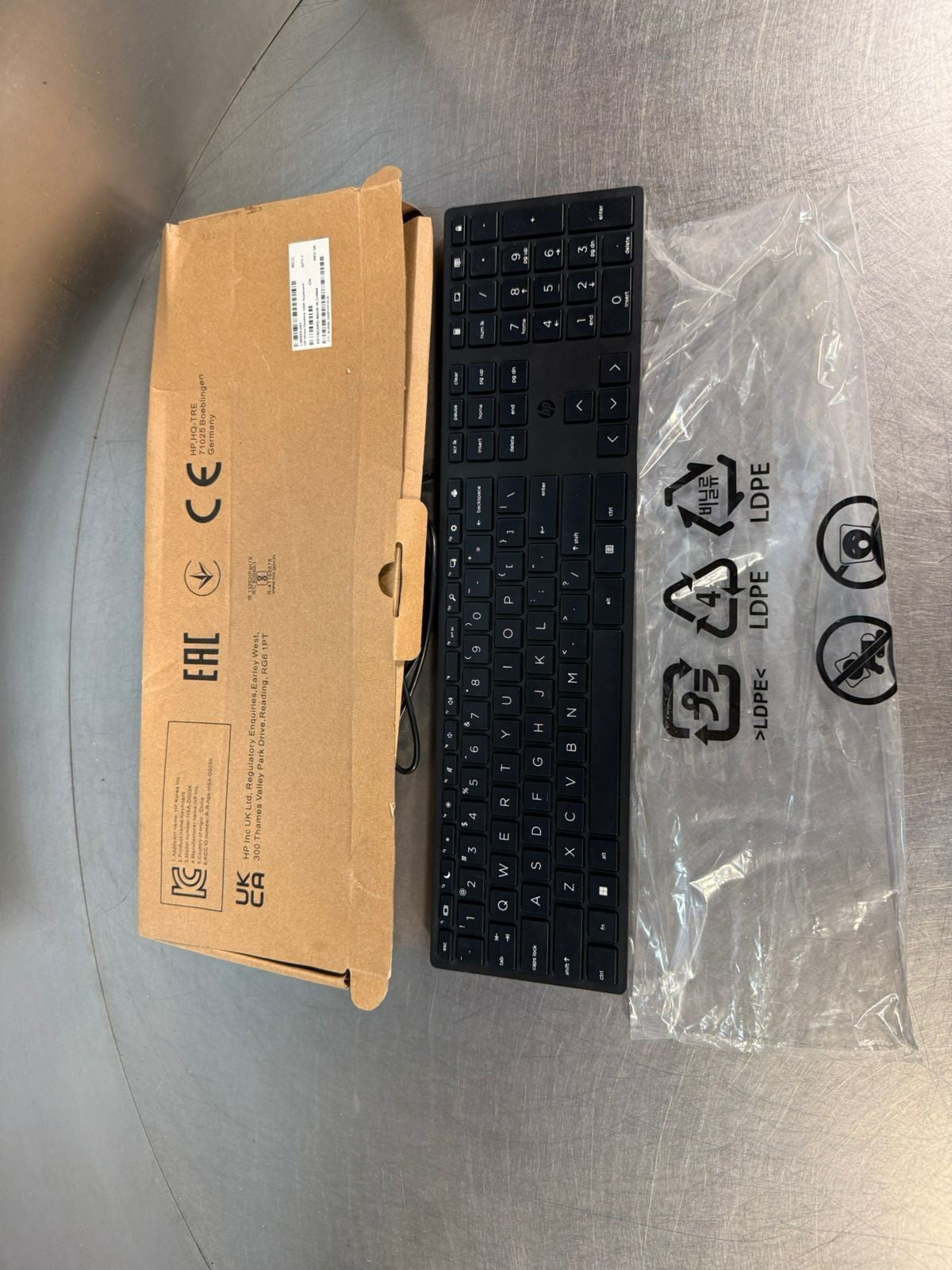 Hp L96909-001 Wired Desktop 320K USB Keyboard                     (12.5.5)