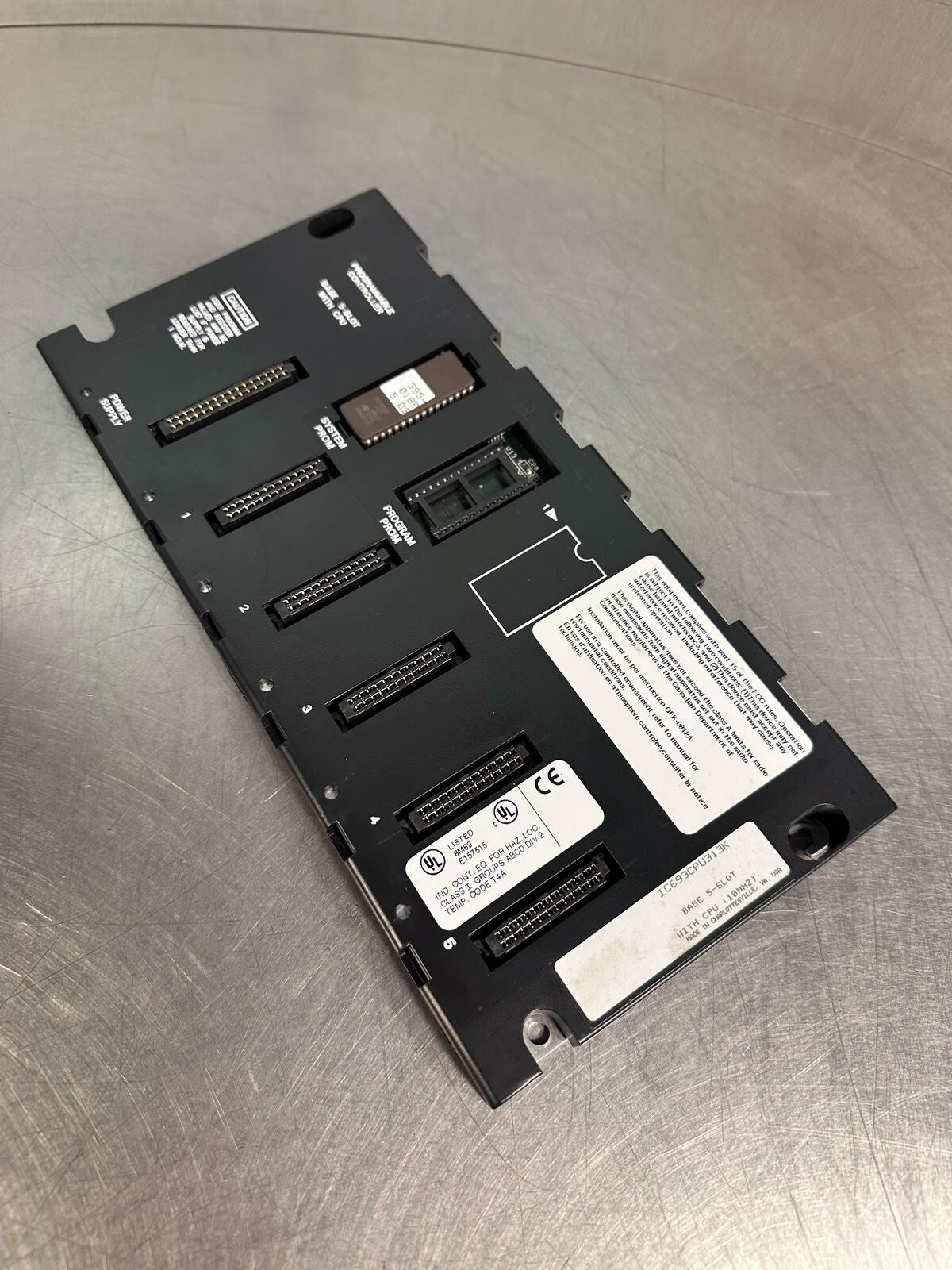 Ge IC693CPU313K Base 5-Slot with CPU (10MHZ)                      (5.4.1)