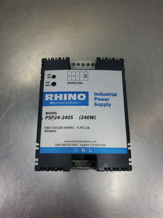 Rhino PSP24-240S 240W Power Supply, 24VDC, 10A.                            4C-14