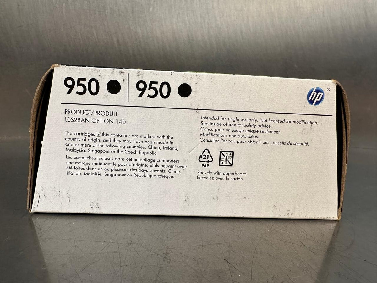 Hp 950 Black Ink Cartridge TwinPack L0S28AN 8600 251dw 27dw... NEW ( 5.3.3)
