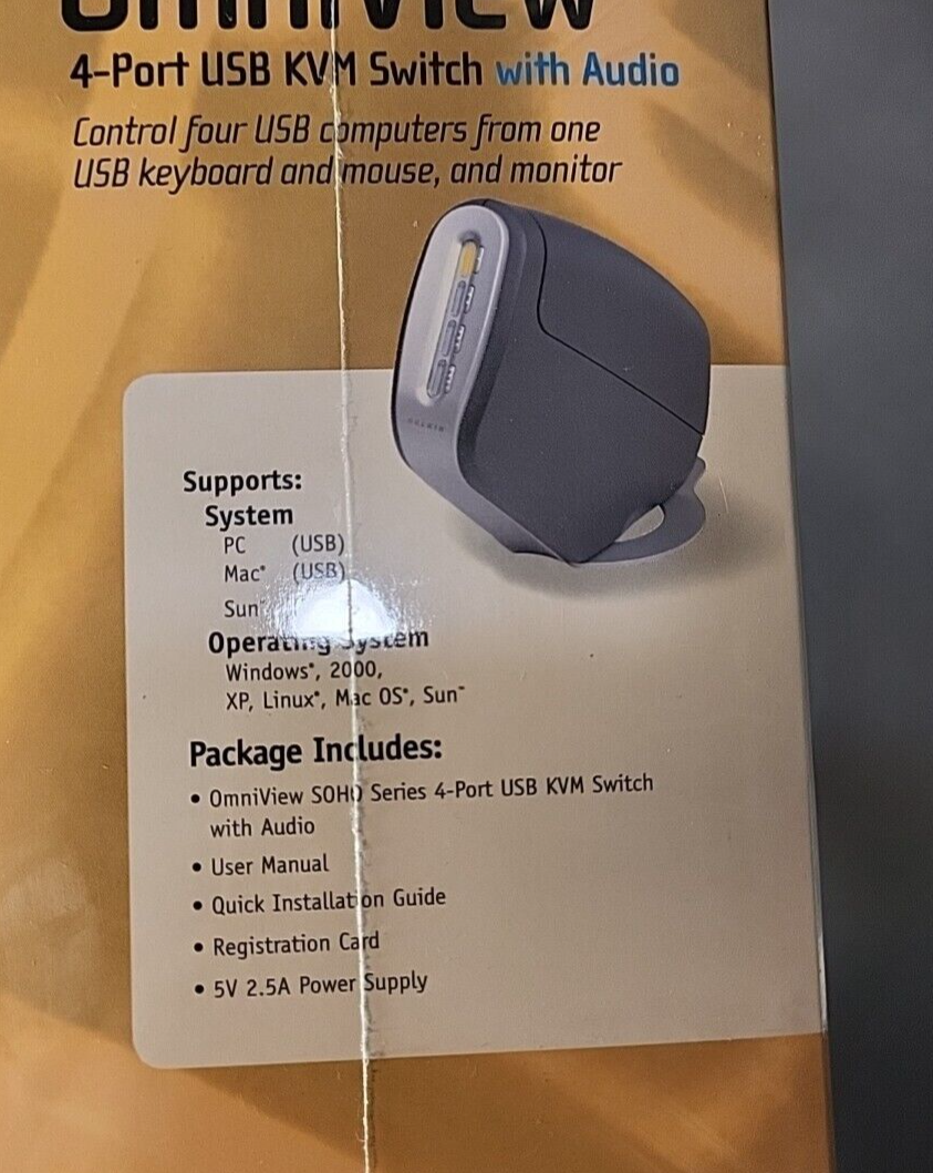 Belkin Omniview   P56669-B  4-port  USB KVM Switch    (BIN 3.5.3)