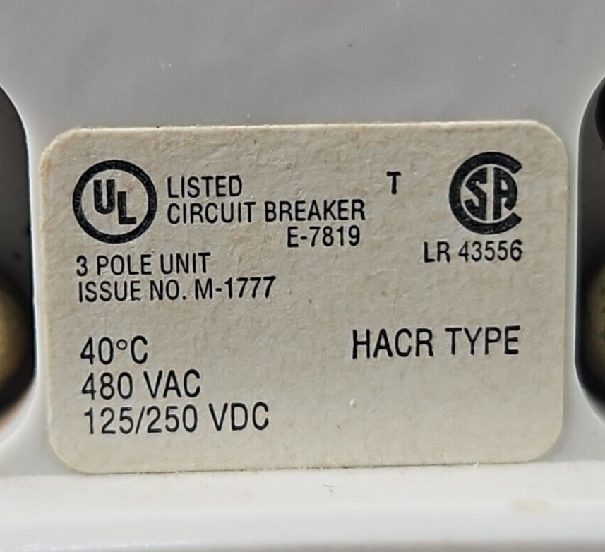 Eaton GD22k Circuit Breaker 480VAC 125/250 VDC                          (BIN332)