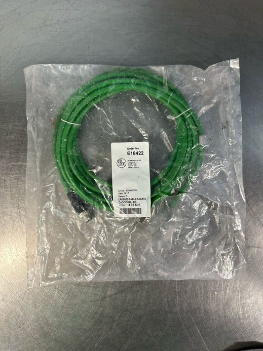 Ifm 1575424 Crossed Cable RJ45/M12 D-Coded 5m   E18422 NEW (5.3.5)